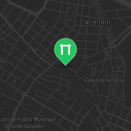 Map showing where Paterna - Street Workout Park - Kenguru.PRO is