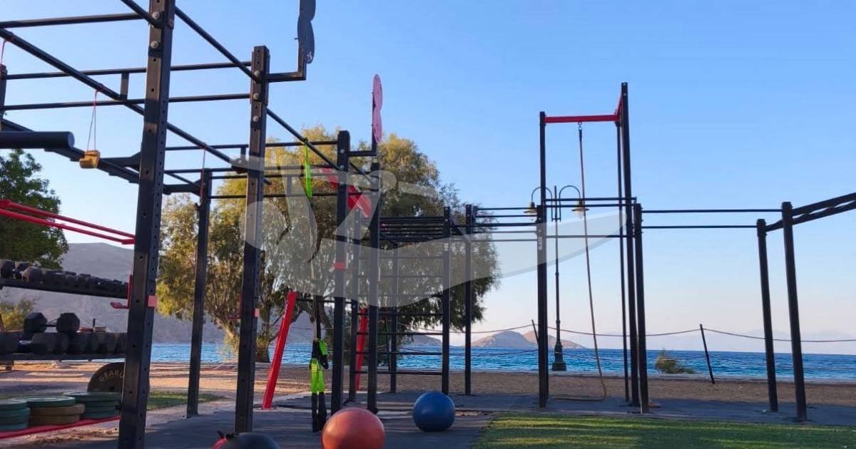 Tilos streetworkout by Zafiris — outdoor calisthenics spot in South Aegean