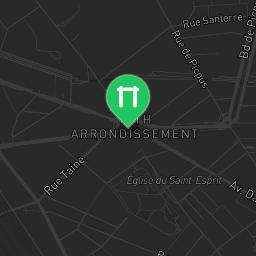 Map showing where Paris - Outdoor Exercise Gym - Jardin Hector Malot is
