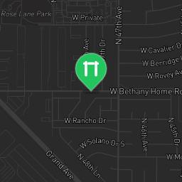 Map showing where Outdoor fitness - Phoenix - Calisthenics workout is