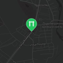 Map showing where Plavsk - Calisthenics Park - 301471 is