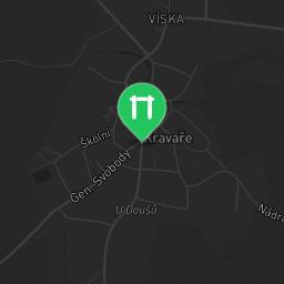 Map showing where Kravare - Street Workout Park - Colmex is