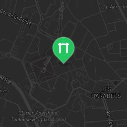 Map showing where Outdoor Fitness Blagnac is