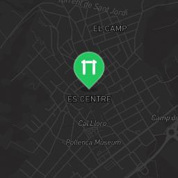 Map showing where Calisthenics Park Pollença is