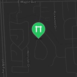 Map showing where Fitness Court Creasey Bicentennial Park - Grand Blanc Charter township, MI is