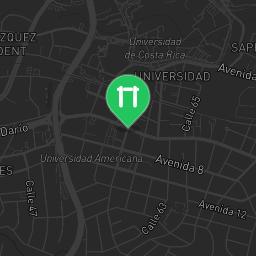 Map showing where San Pedro - Street Workout Park - Ciudad universitaria Rodrigo Facio Brenes is