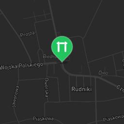 Map showing where Outdoor gym - Rudniki - Calisthenics workout is